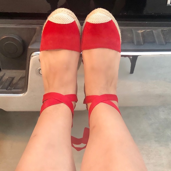 Sale!!! Wow 🤩 Ankle Tie Espadrille Wedge - Picture 2 of 4